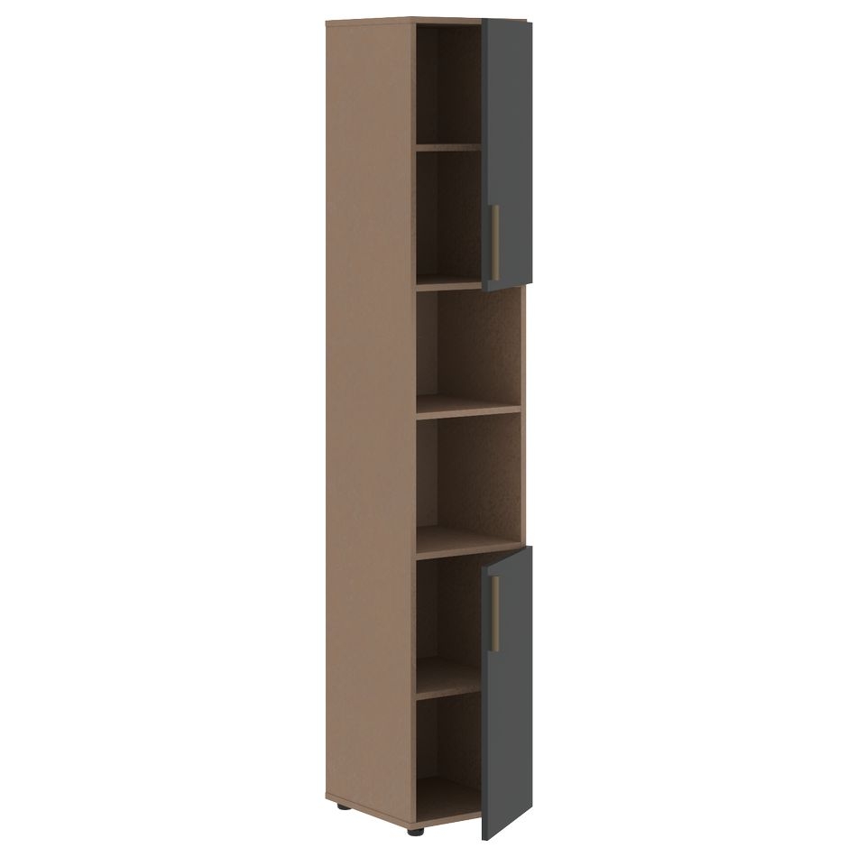 Шкаф-колонка с глухими малыми дверьми (правый) VELION VHCS 40.4 R Яшма черный Кобра