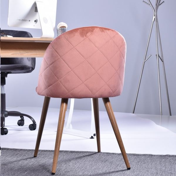 Стул Лион с ромбами Розовый