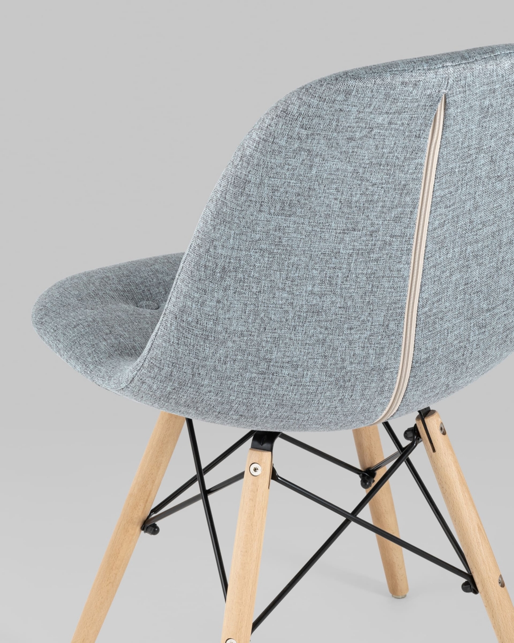 Стул DSW SOFT рогожка Серо-голубой