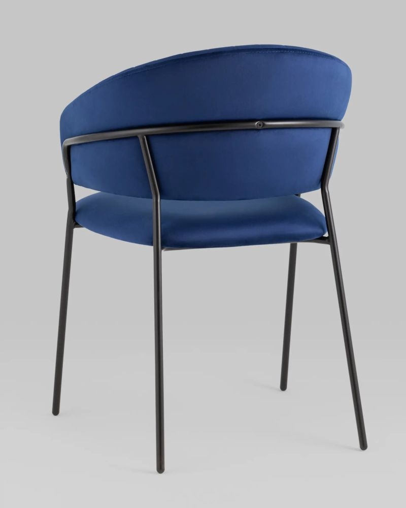 Стул Бруно велюр Синий