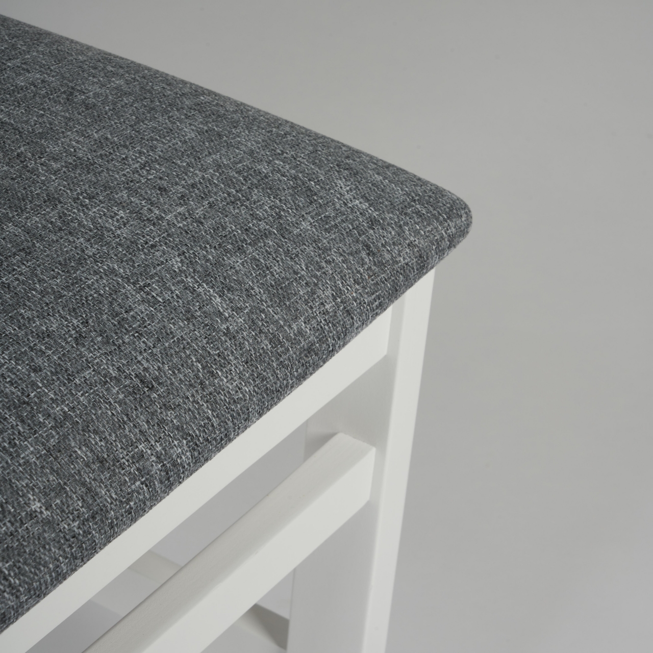 Стул SWEDEN Многослойная фанера, 41*40*99 см, white, ткань серая (16/1)