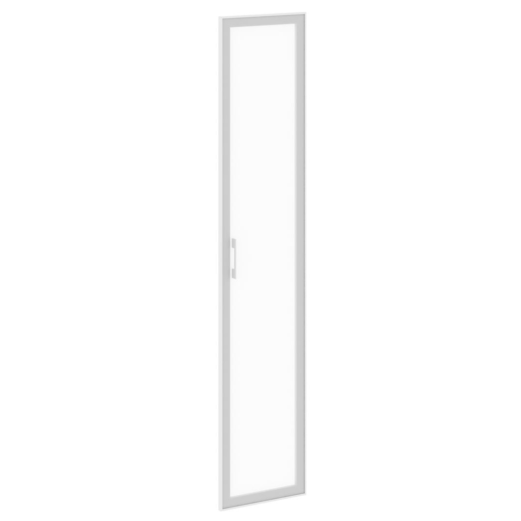 Дверь стекло в раме Lacobel YALTA LT-S1R Пр white