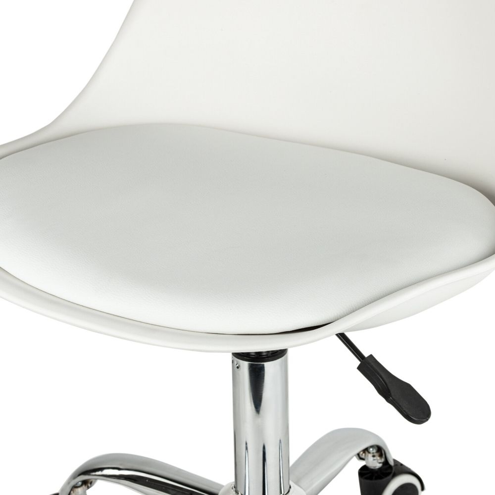 Офисное кресло БРАБИКС Еамес МГ-310 CХ экокожа Белый / BRABIX Eames MG-310 CH