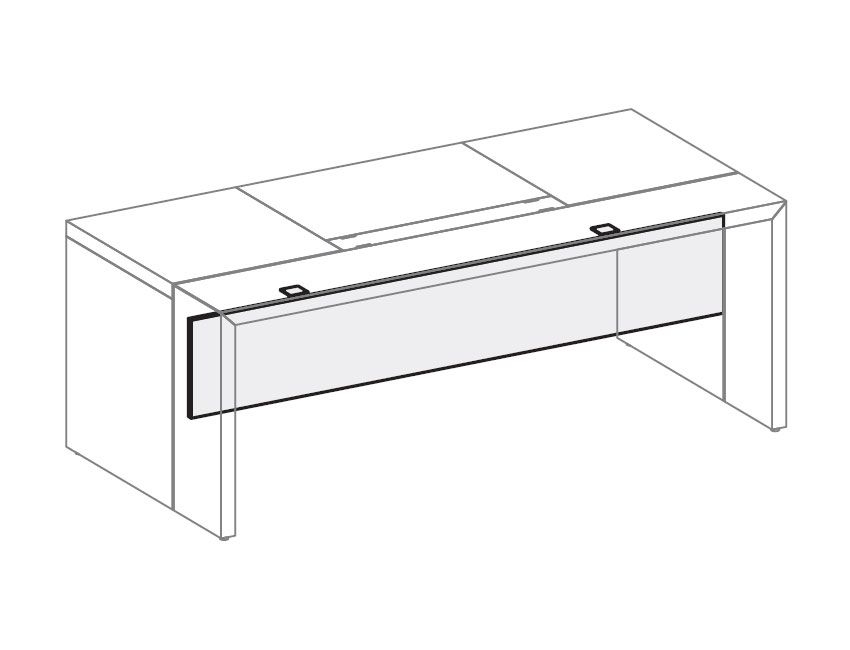Панель фронтальная (для столов на 200) AR.TU А146/А146Lack Темный дуб