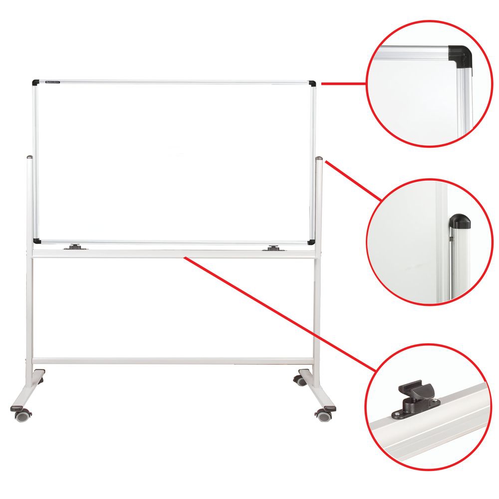 Доска магнитно-маркерная BRAUBERG PREMIUM на стенде 100х150 см