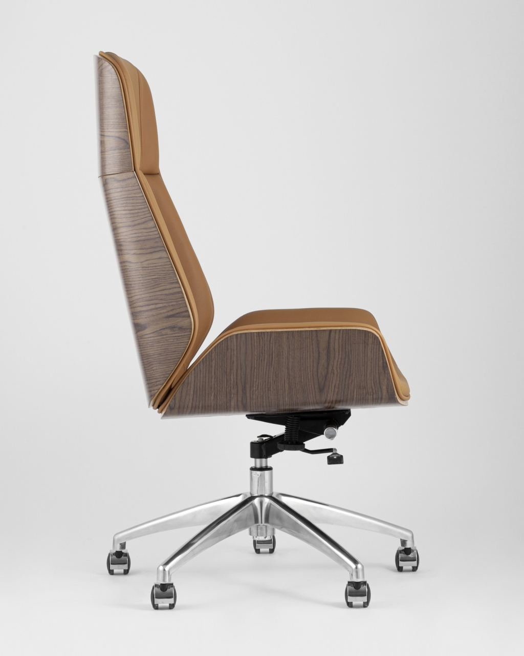 Кресло руководителя ТопЧаирс Cровн Коричневое / TopChairs Crown