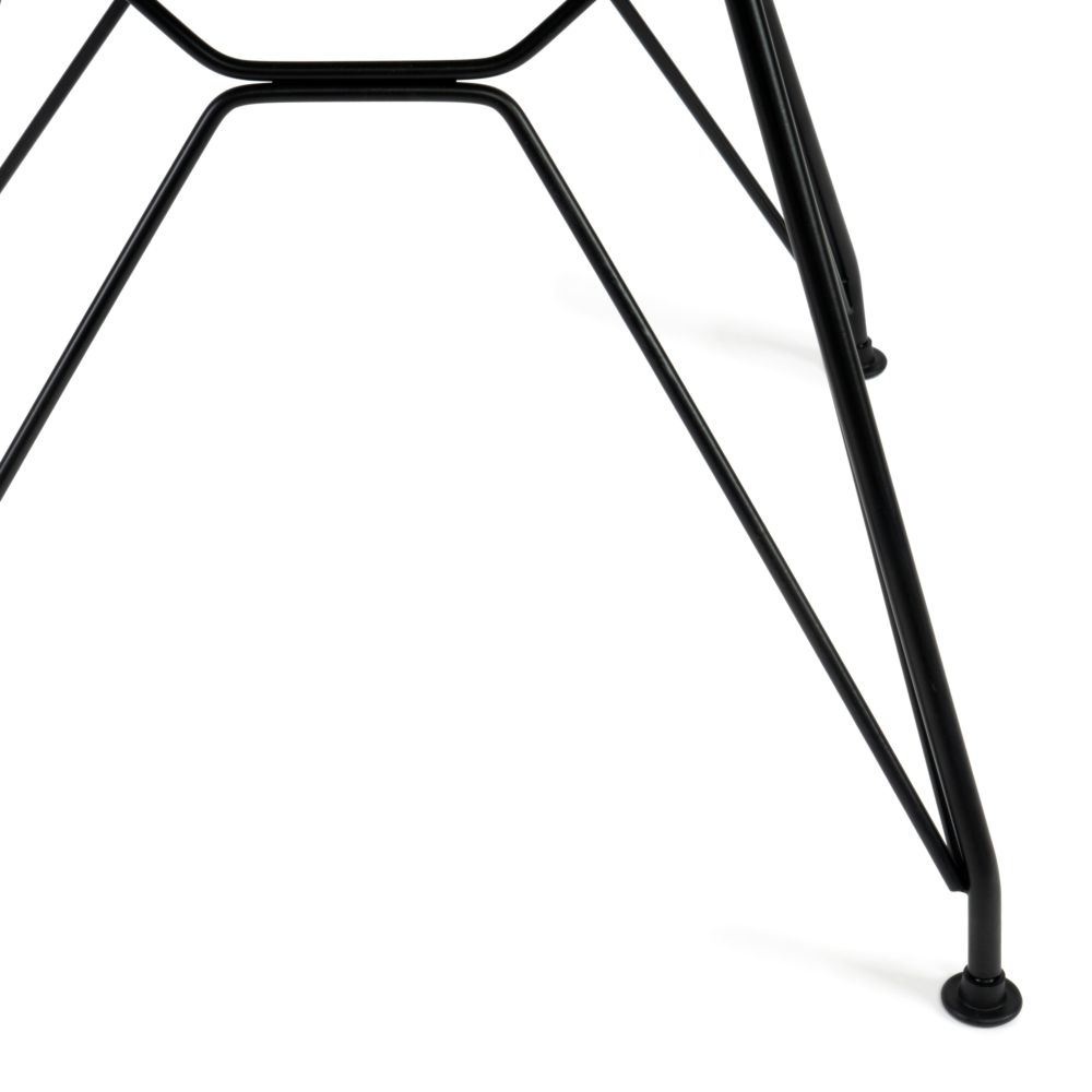 Стул HANSEN (mod. 622N) / 1 шт. в упаковке пластик/металл/эко кожа, 51х47х80 см, высота до сиденья 45 см, черный/черный