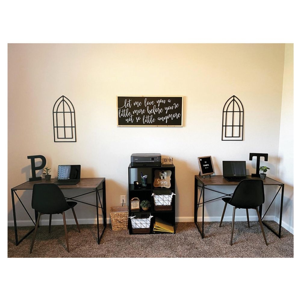 Стол на металлокаркасе BRABIX LOFT CD-002 Мореный дуб