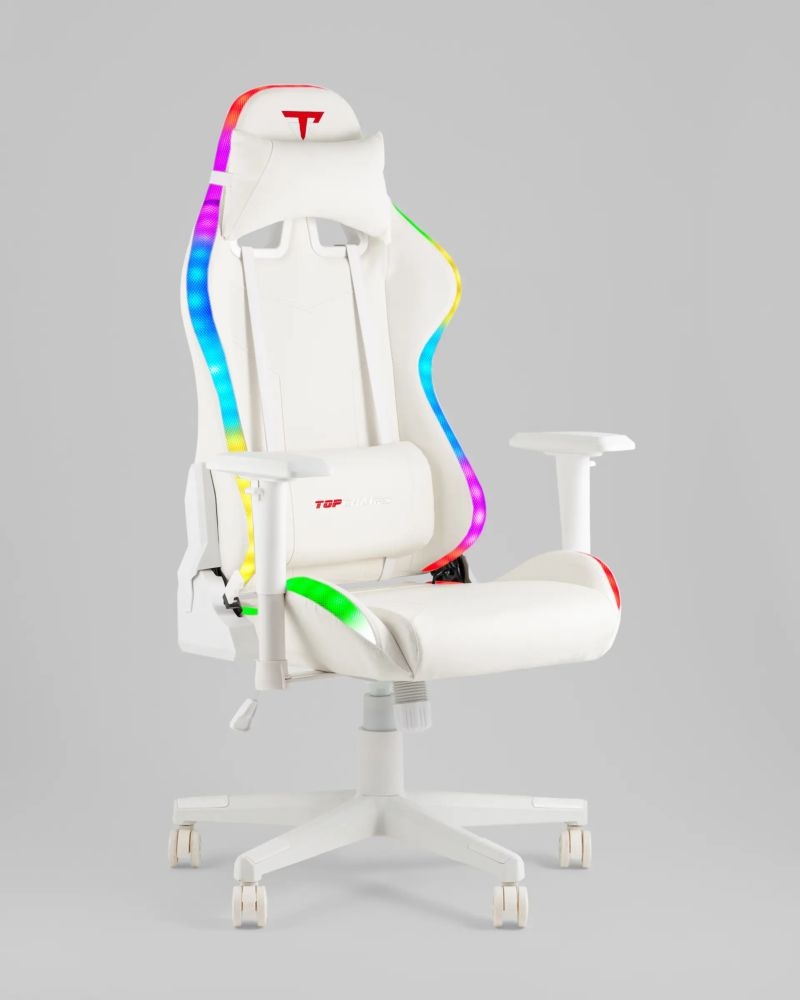 Кресло спортивное с подсветкой TopChairs GMM-080 белый
