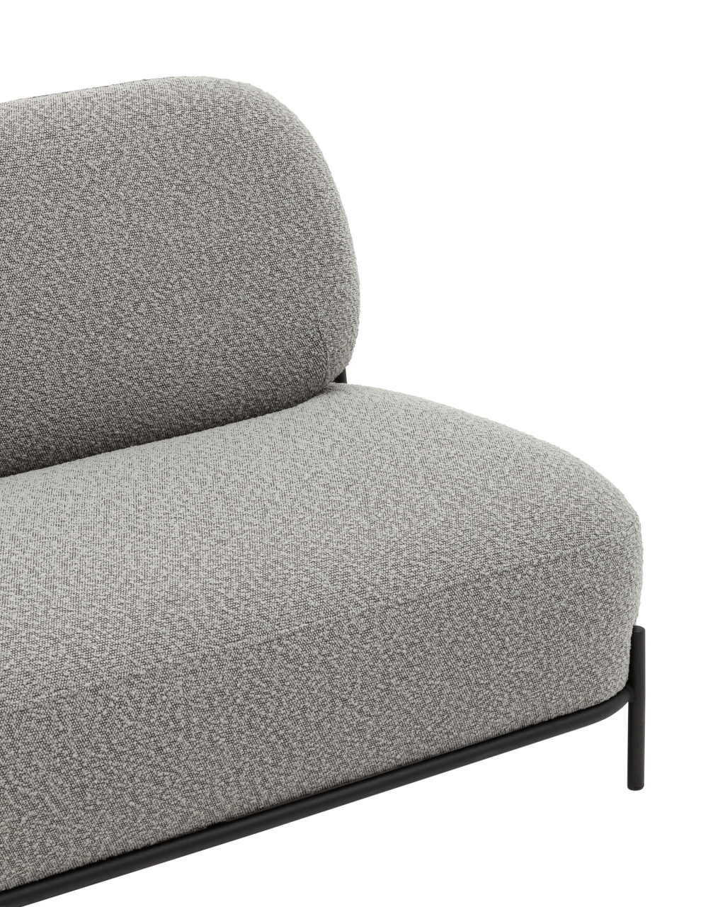 Диван Стоун ткань букле серый