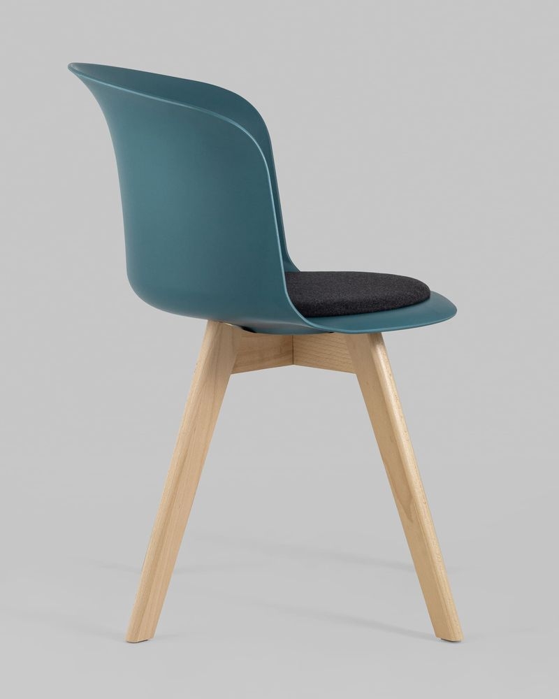 Стул пластиковый Blossom с подушкой Темно-бирюзовый