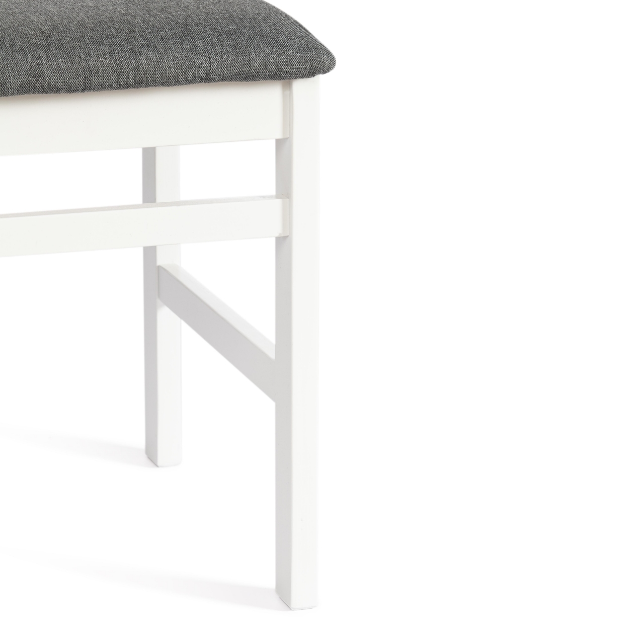 Стул SWEDEN Многослойная фанера, 41*40*99 см, white, ткань темно-серая (150) разобранный