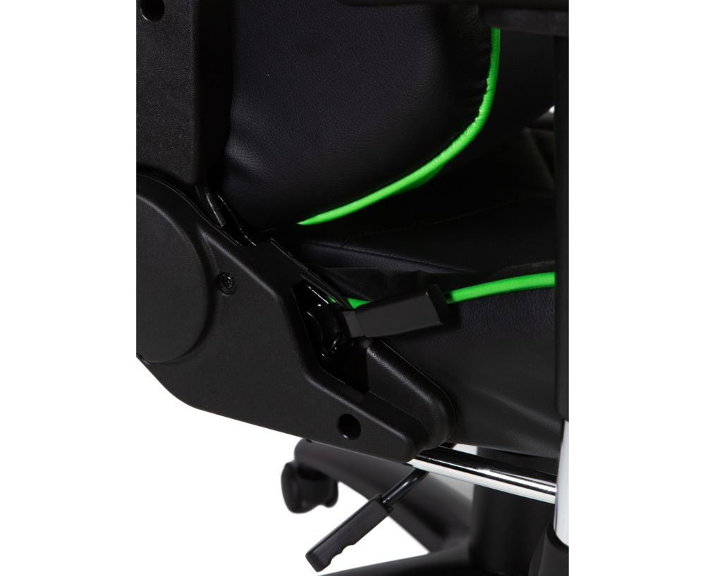 Игровое кресло Лотус ГТС РФ-8066Е Черный/Зеленый / Lotus GTS RF-8066E