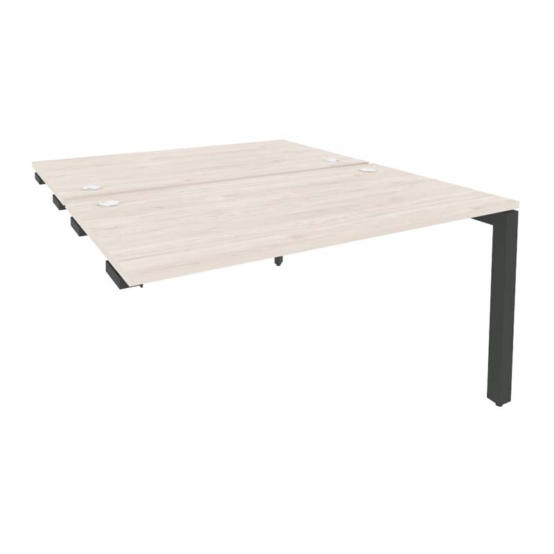 Стол-приставка двойной на П-образном м/к к опорным элем. ONIX O.MP-D.SPR-3.8 Денвер Светлый/Антрацит