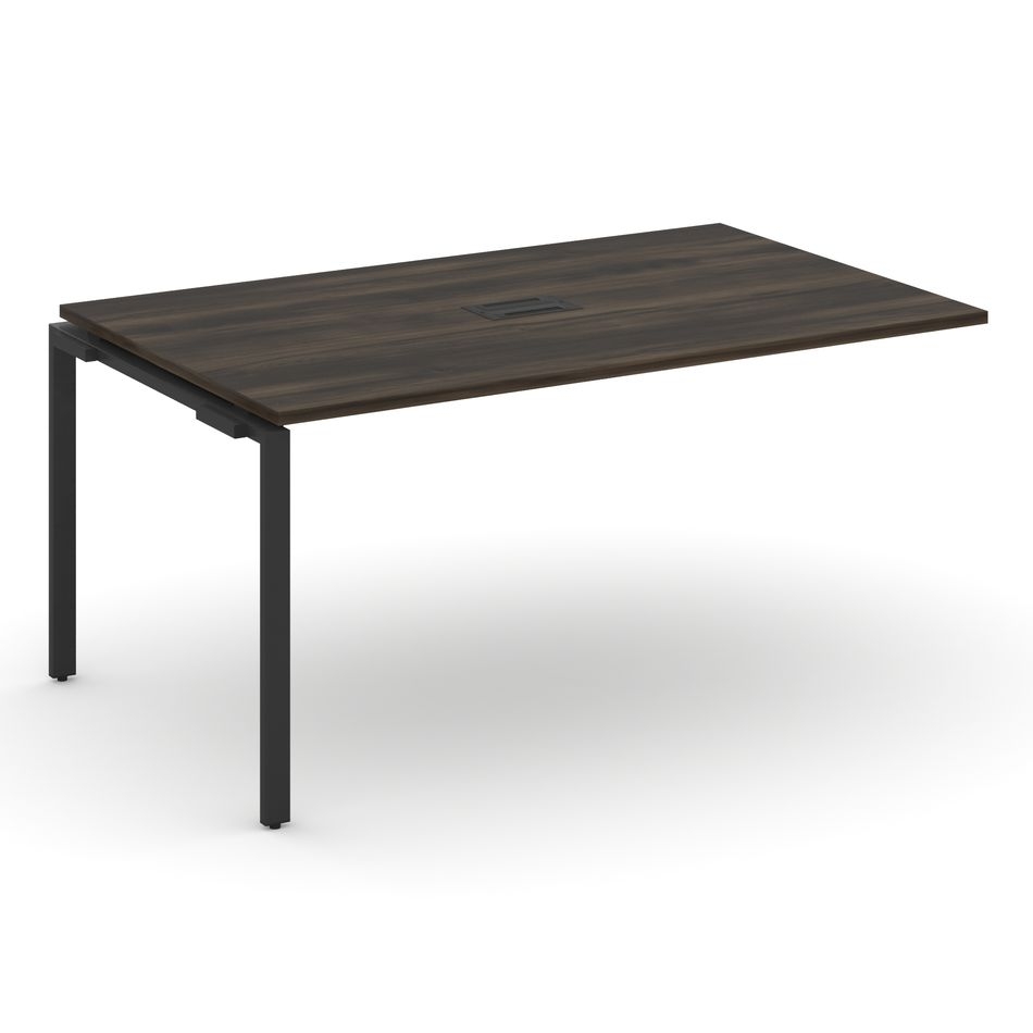 Проходной наборный элемент переговорного стола CONCEPT CN.NPRG-014 Дуб Мали Черный