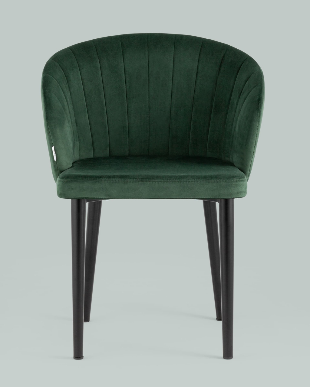 Стул с подлокотниками Шон велюр Зеленый