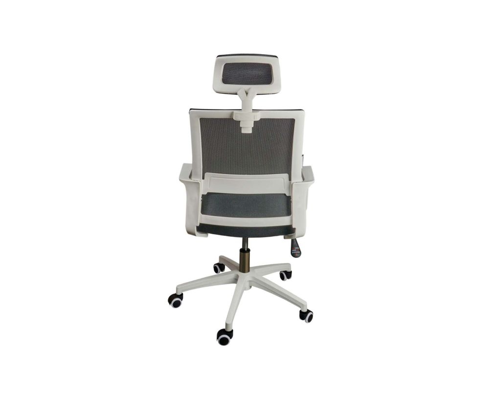 Кресло офисное Бит белый пластик Черный