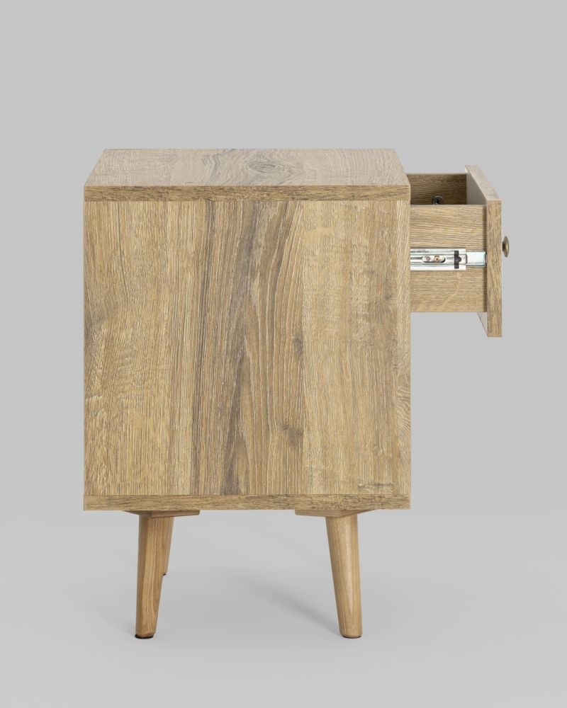 Тумбочка с открытой полкой Berber (ножки массив дерева) 31 принт