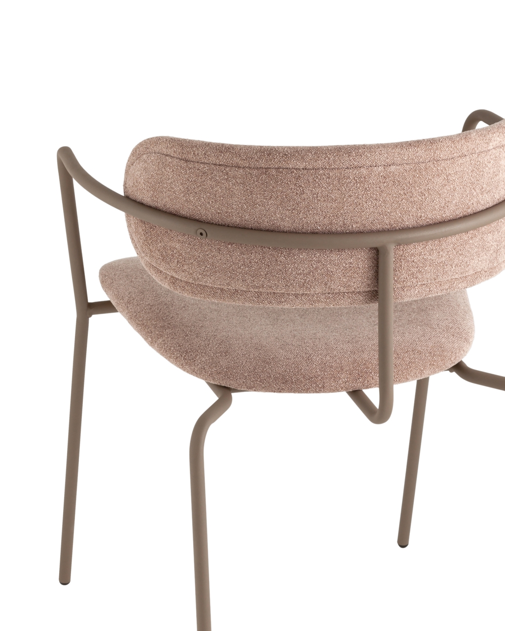 Стул Дженни букле бежевый каркас бежево-серый