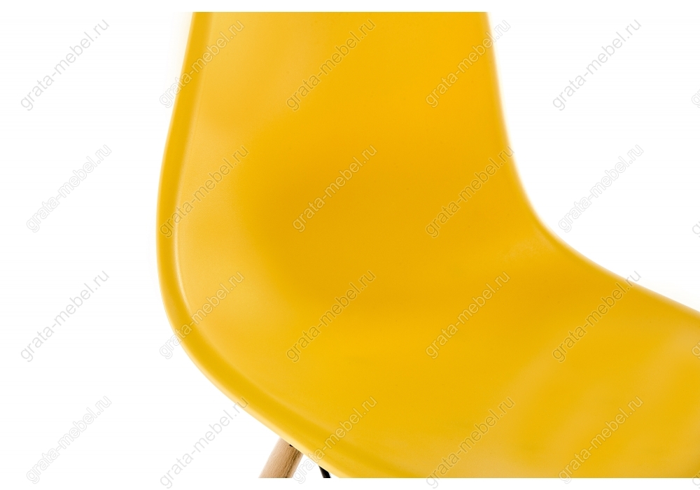 Стул деревянный Eames PC-015 yellow