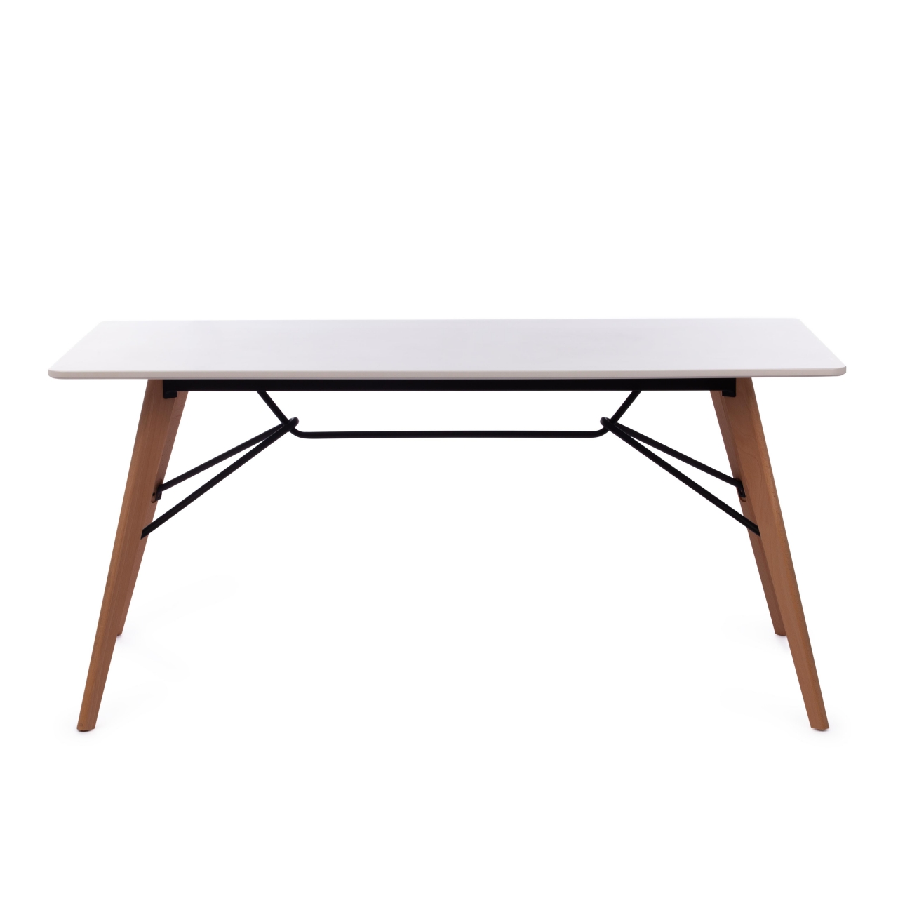 Стол RUSTO (mod. 289А) МДФ/металл, 160 х 90 х 75 см , white (белый)