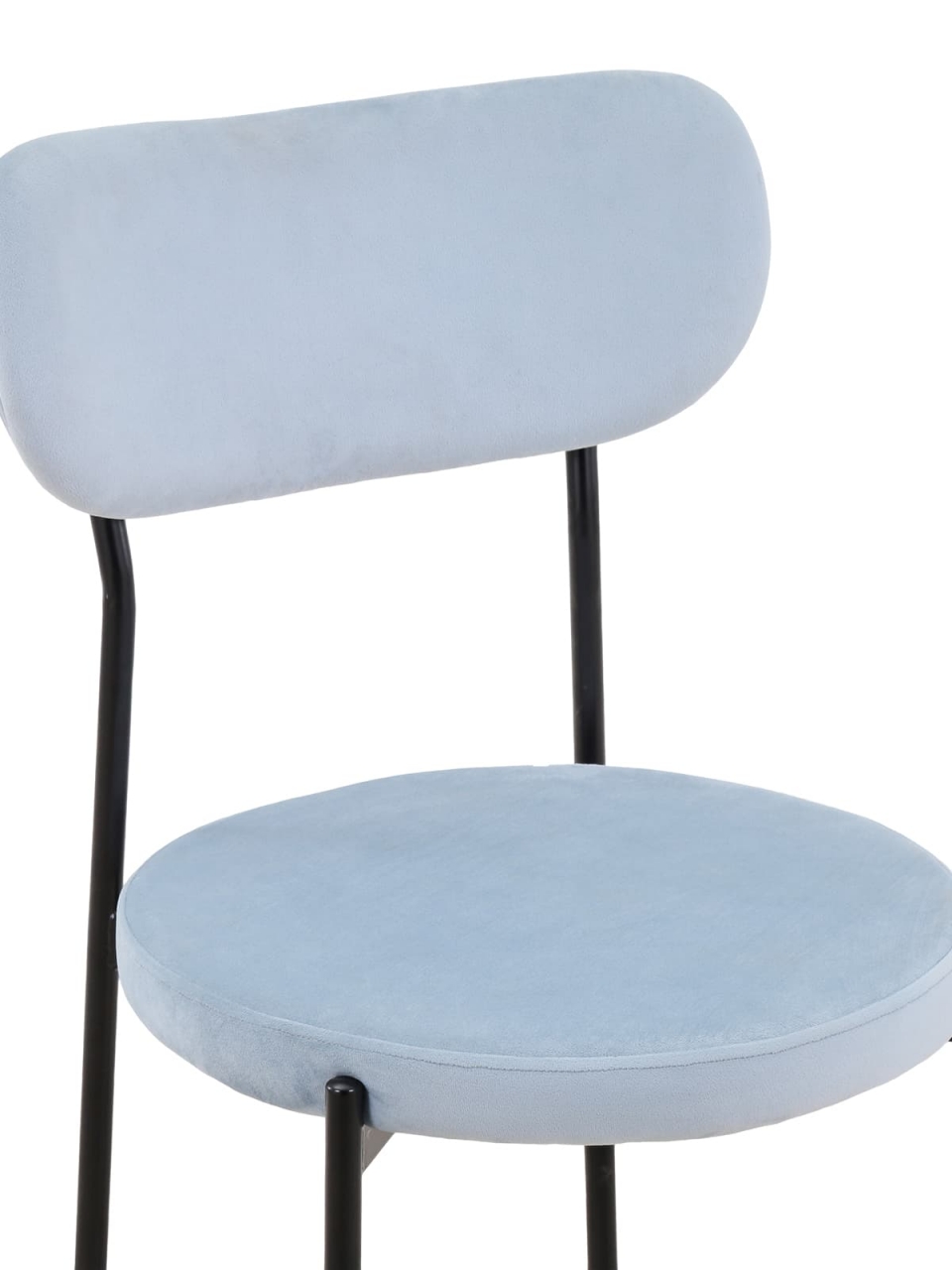 Стул Барбара NEW велюр Серо-голубой