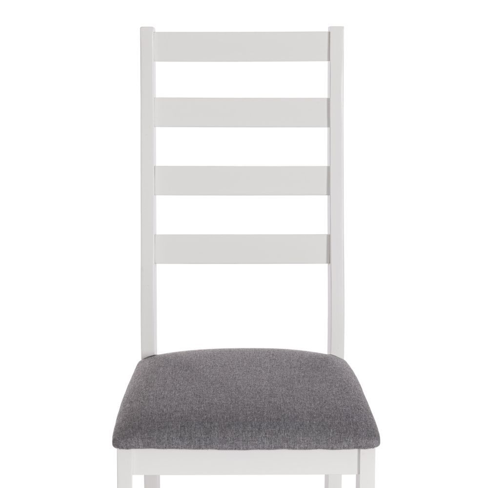 Стул ROSARIO многослойная фанера, 39 х 39 х 99 см, white, ткань темно-серая (150) разобранный