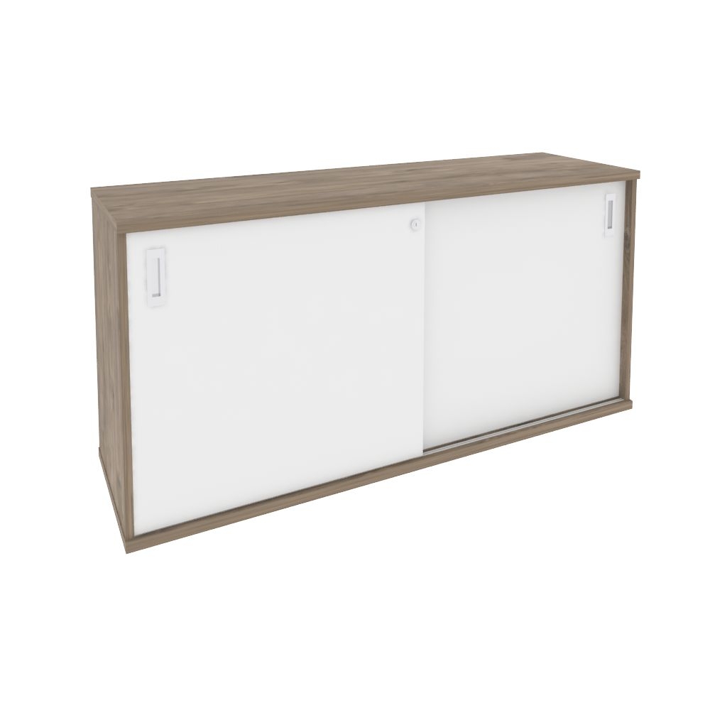 Шкаф-купе приставной / опорный ONIX O.SHKO-3.7 Тиквуд Темный/Белый