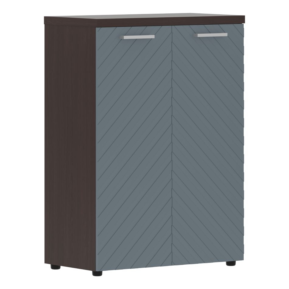 Шкаф с глухими средними дверьми и топом Torr LUX TLMC 85.1 Венге Магия Серо-голубой