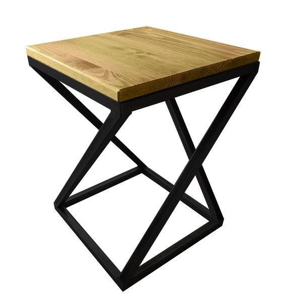 Табурет ТАБ-ПЛ планкен лиственница белый-темный дуб