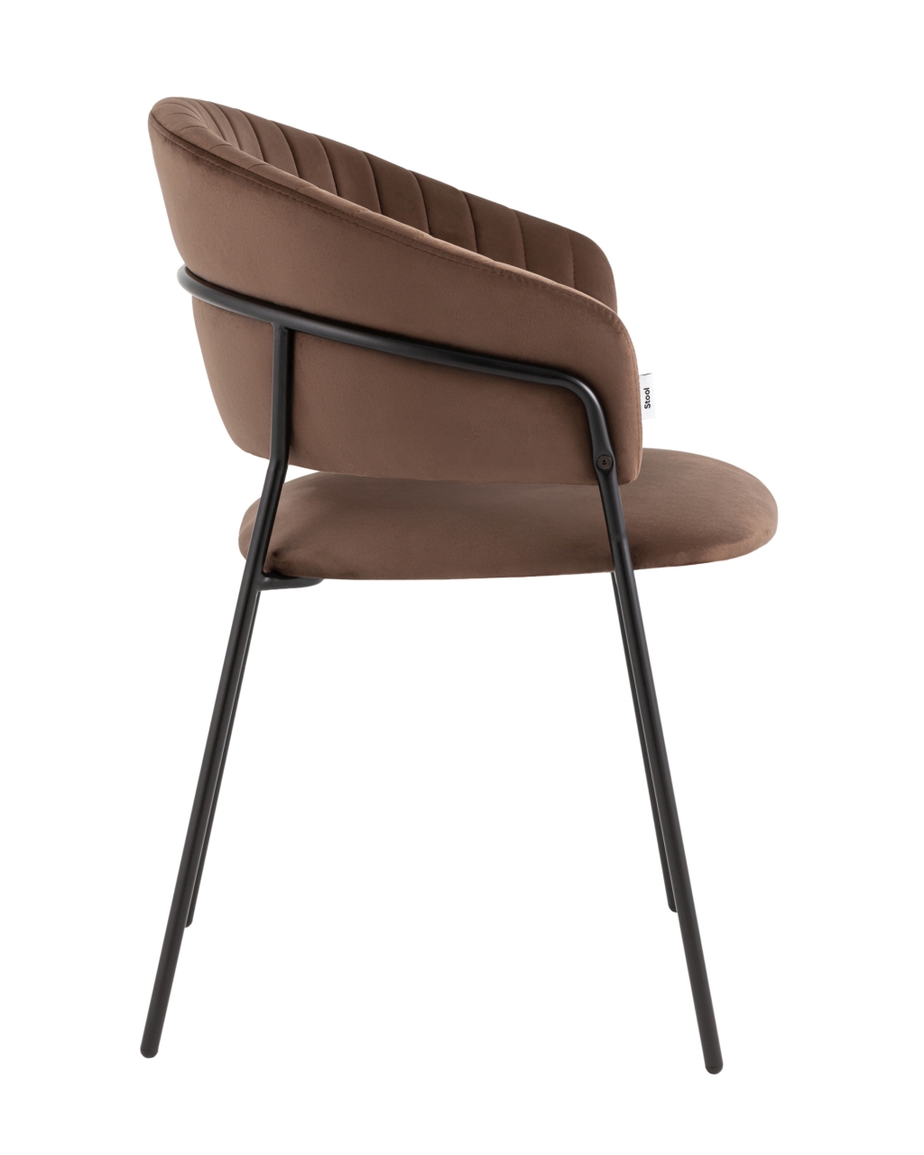 Стул Бруно велюр Коричневый
