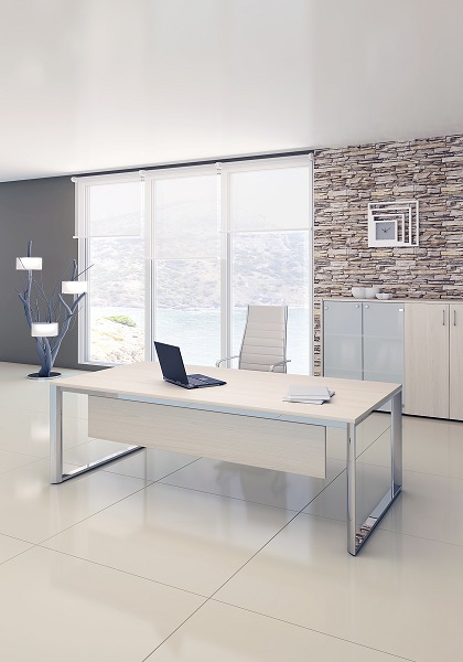 Стол рабочий CARRE  200х100х72см меламин Акация Аури