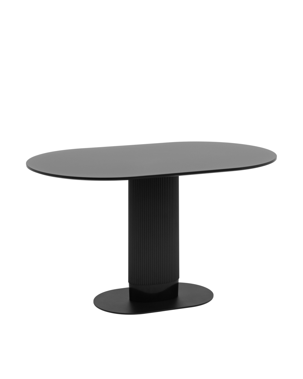 Стол овальный обеденный Mystery 130*80 черный