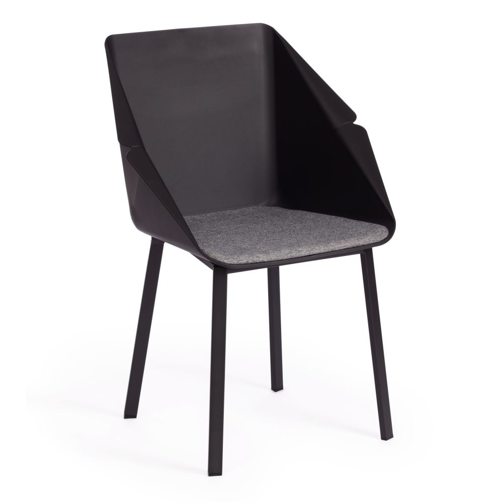 Стул ГИЛЛИАН (мод. 0137017-НИ) / 1 шт. в упаковке металл/вельвет, 45х52,5х78 см, темно-серый С108 (666 СИЛВЕР ГРЕЙ)/черный / GILLIAN (mod. 0137017-NI) S108 SILVER GREY)/черный