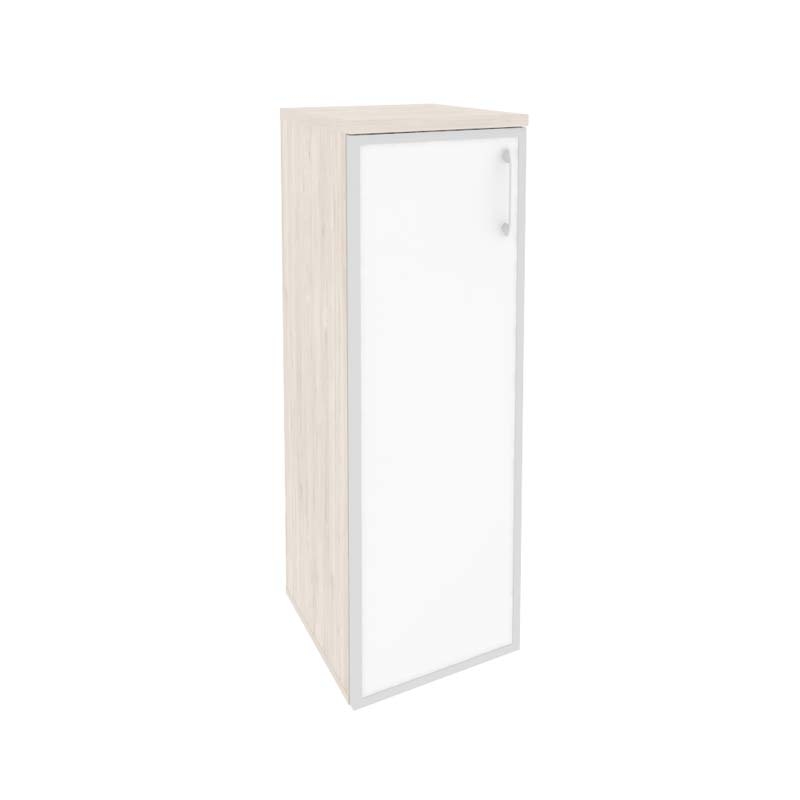 Шкаф средний узкий левый ONIX O.SU-2.4R(L) white Денвер Светлый