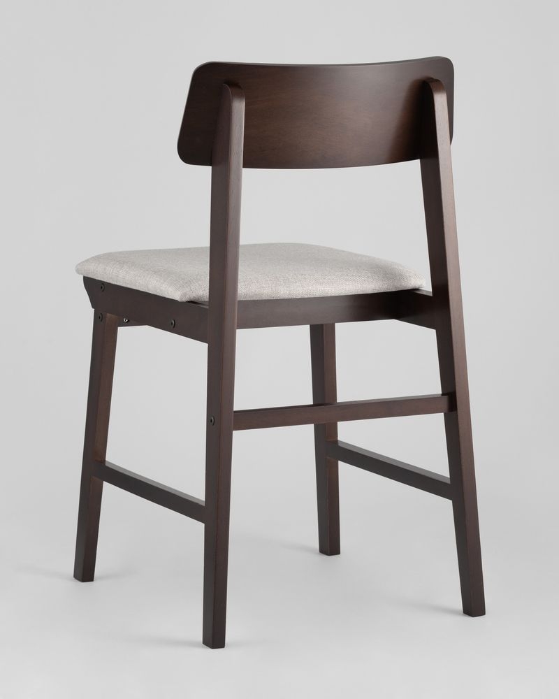 Комплект из двух стульев ODEN мягкая тканевая Светло-серая обивка