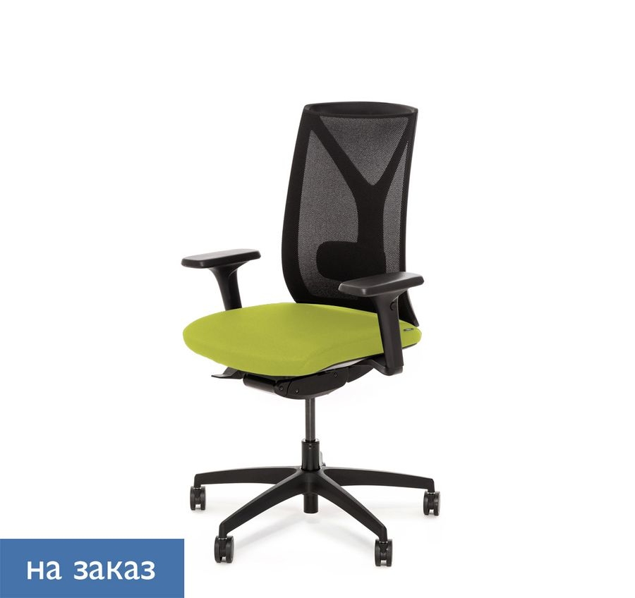 Кресло ДИОН Меш Бл 870 1Д алум Китон 08 Зеленый Хром / DION Mesh Bl 1D alum Kiton