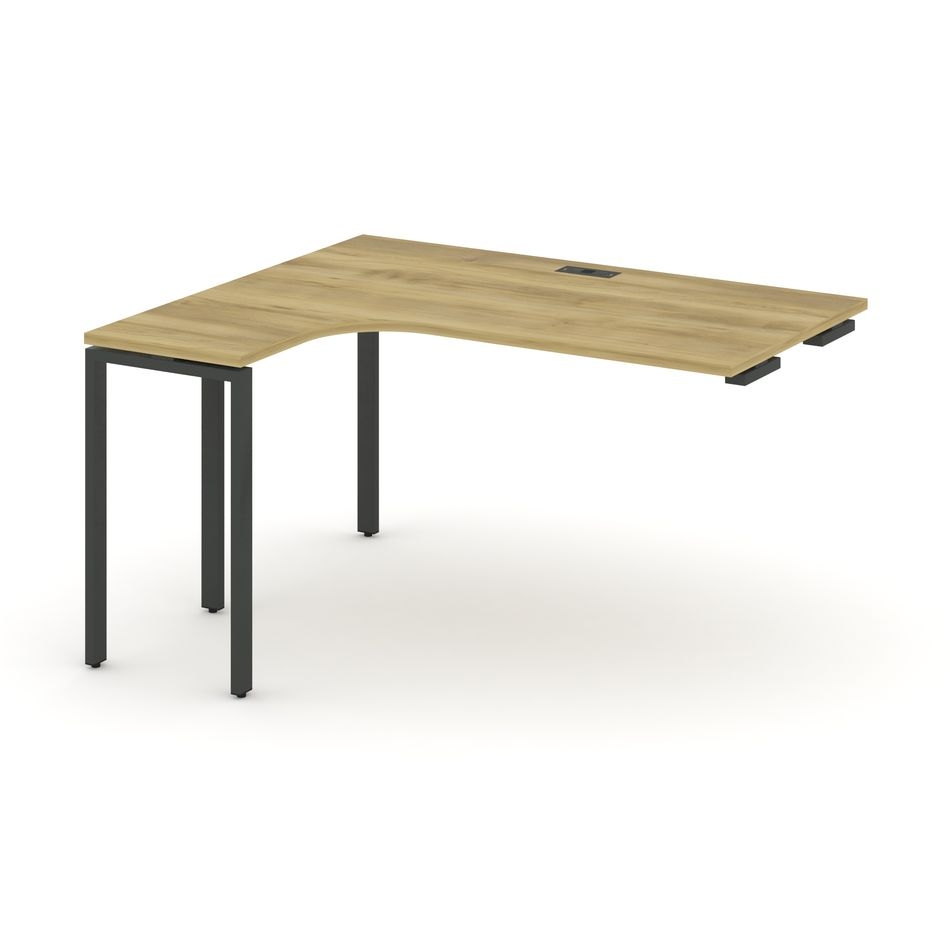 Стол-приставка к опорной тумбе/шкафу (левый) CONCEPT CN.OSAPR-005(L) Дуб Винченцо Антрацит