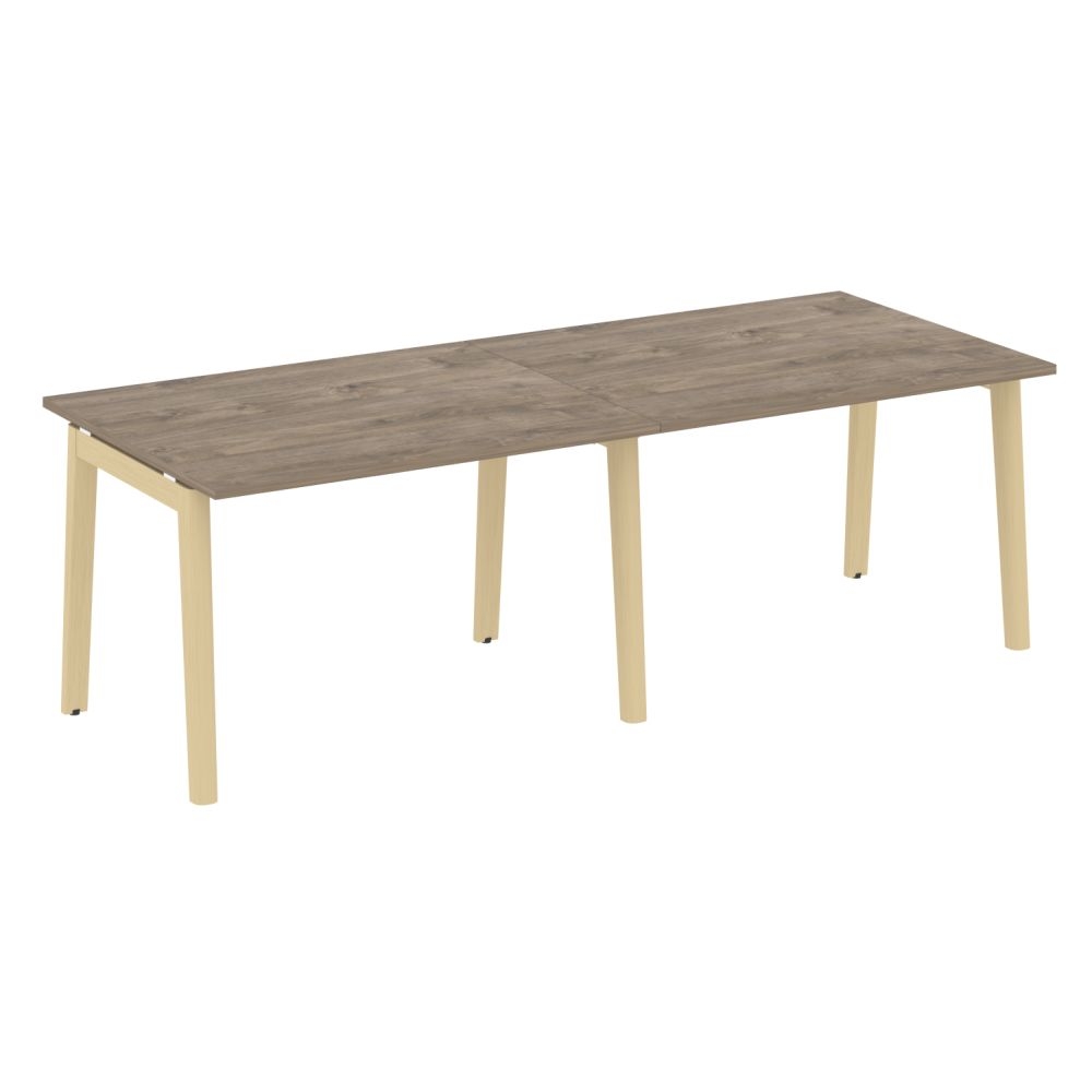 Стол переговорный (2 столешницы) ONIX WOOD OW.PRG-2.2 Тиквуд Темный/Светлый