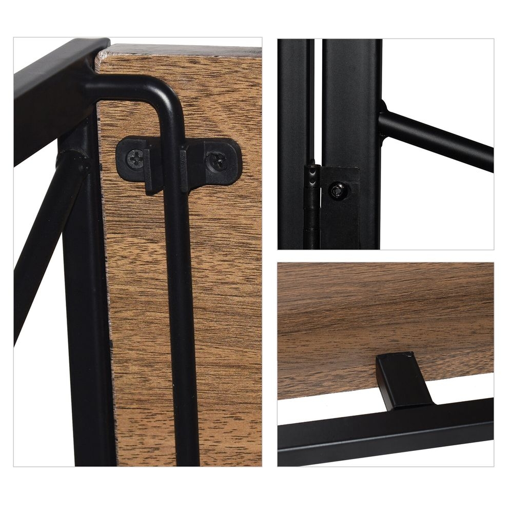 Стол на металлокаркасе BRABIX LOFT CD-002 Мореный дуб