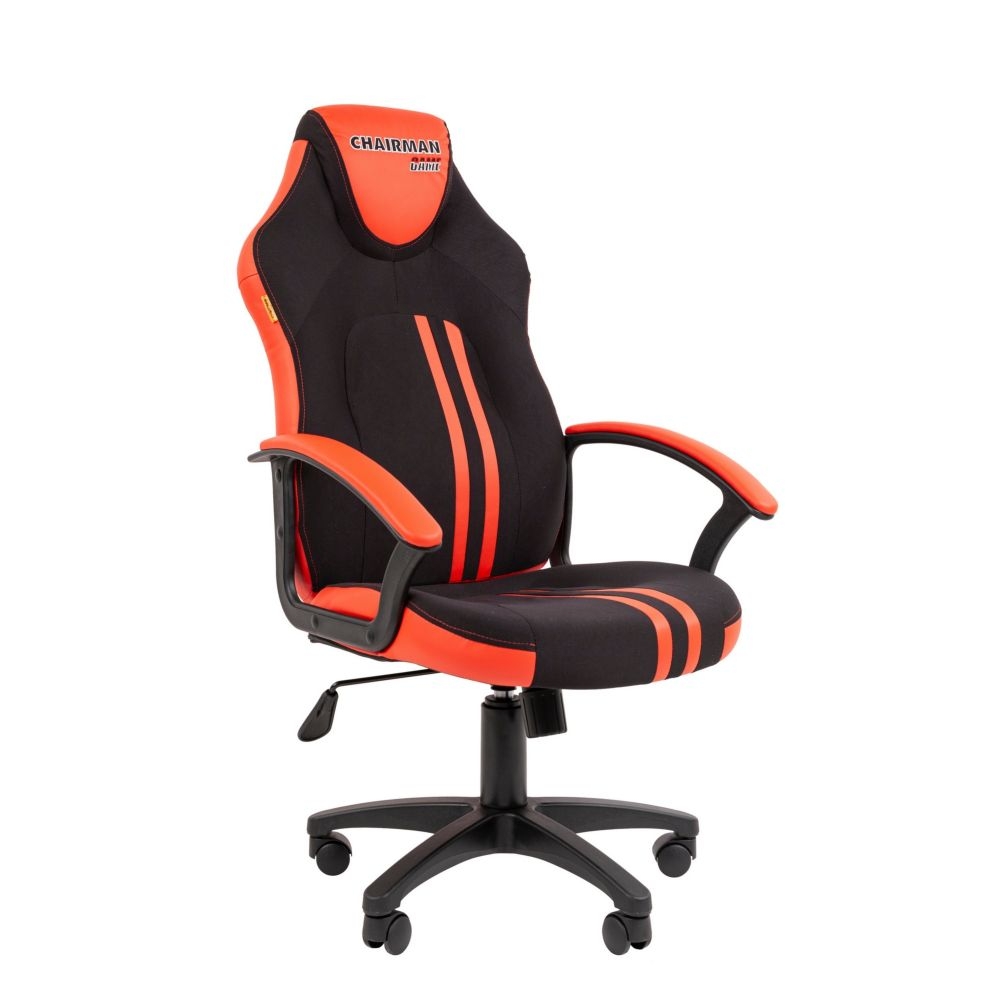 Кресло геймерское CHAIRMAN ДРАЙВ (GAME) 26 Новое (NEW) Черный-красный
