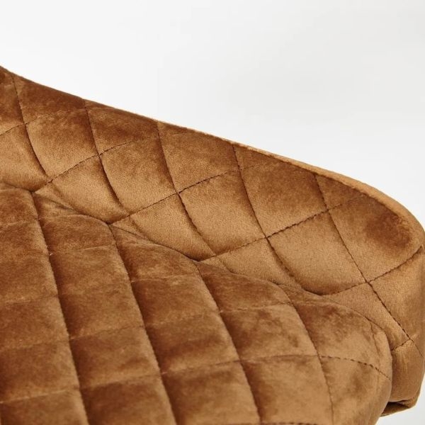 Стул ELI (mod. 8202) / 1 шт. в упаковке металл/ткань, 53x61,5x83 см, коричневый (G-062-61)/черный