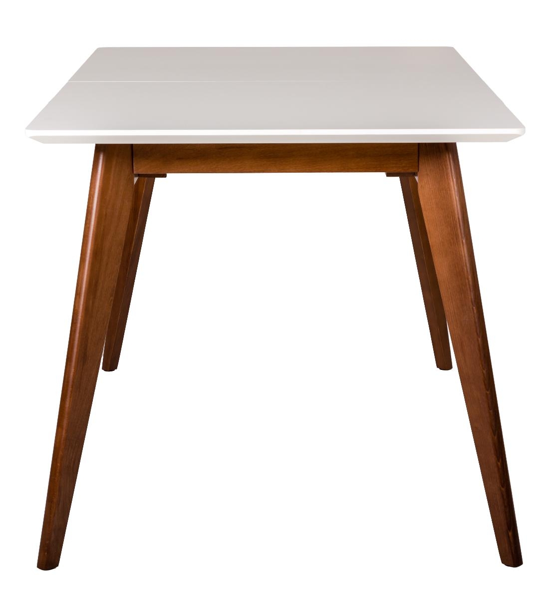 Стол раскладной Лунд 140-180 ОРЕХ-Белый