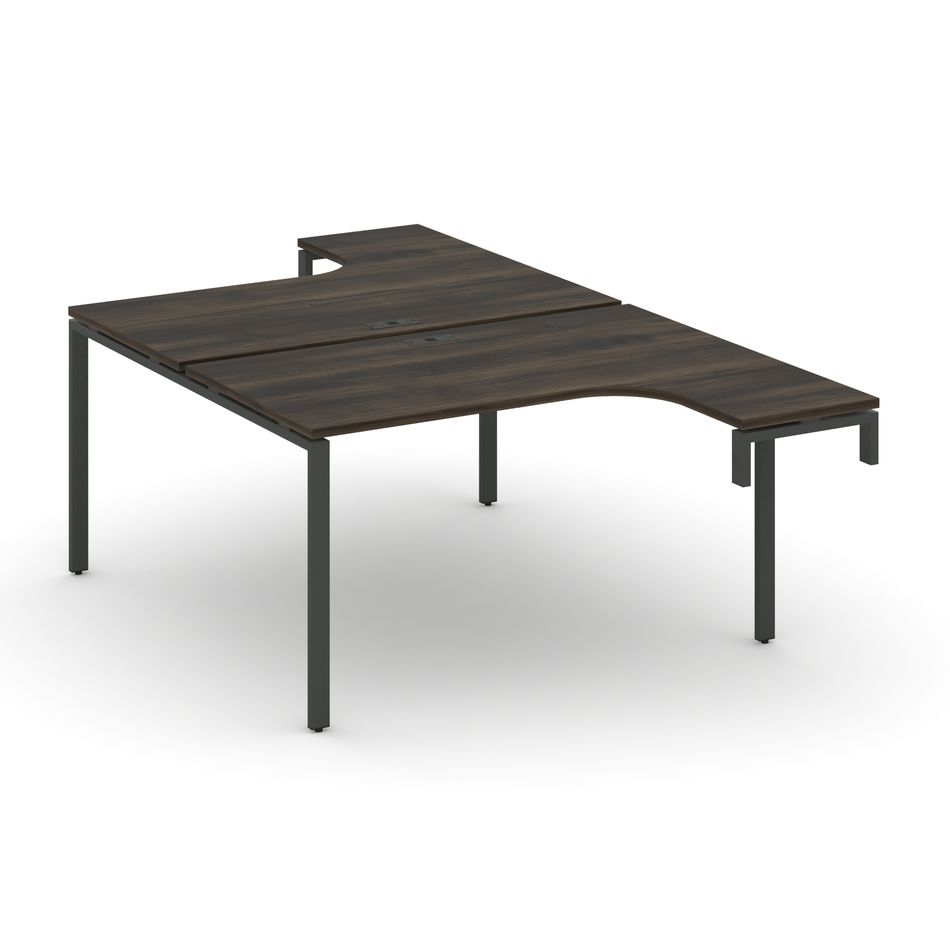 Рабочая станция-надставка на опорные тумбы CONCEPT CN.DSAN-001 Дуб Мали Антрацит