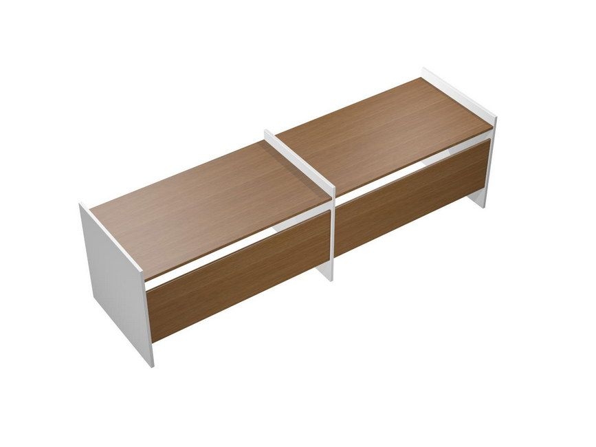 Рабочая станция Profiquadro КВ 1209-2 БН Орех ногаро/белый премиум