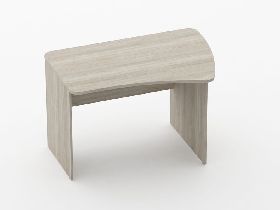 Стол эргономичный Glassy 1.12.12Пр Дуб сантана светлый