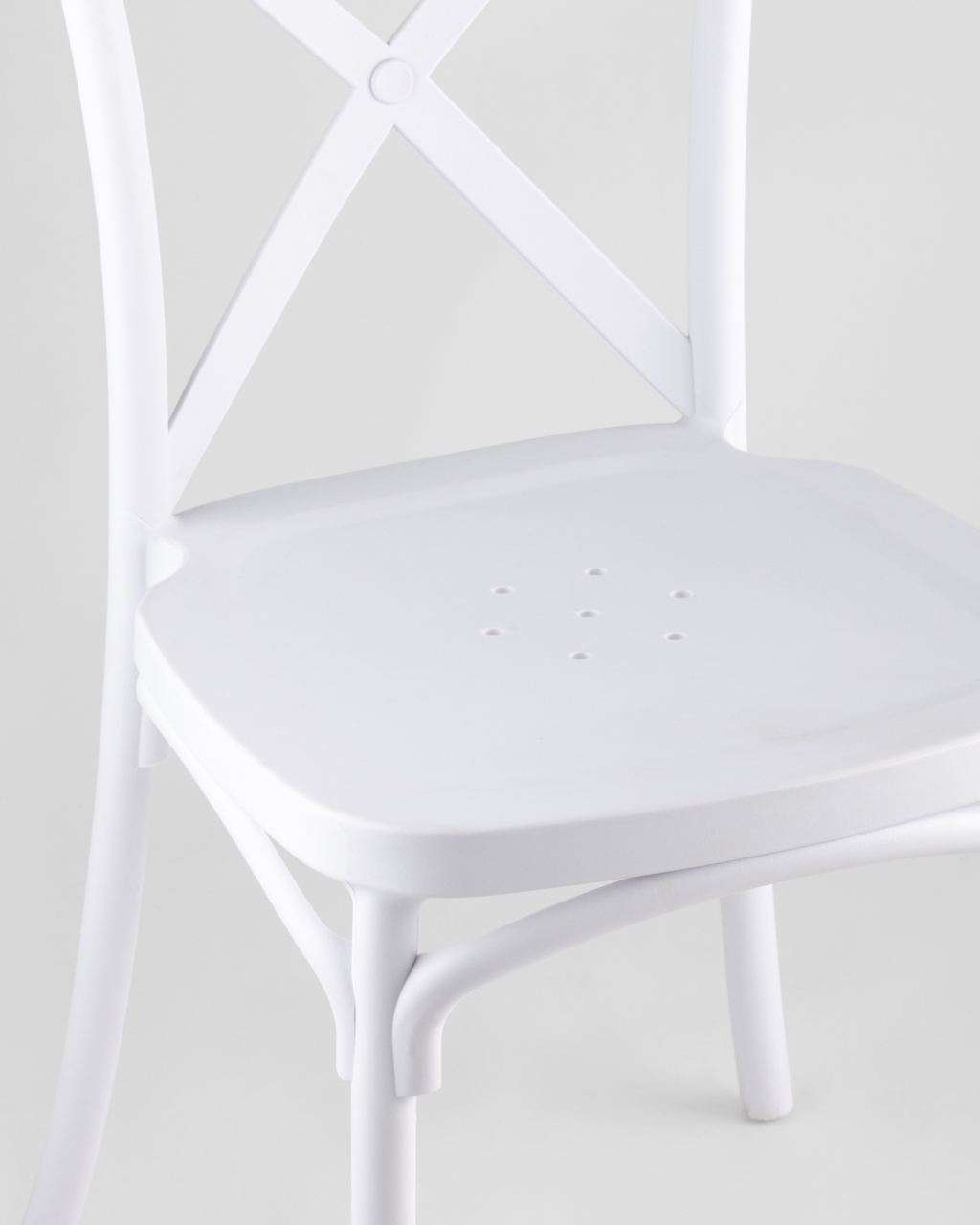 Стул пластиковый Кроссбэк Белый