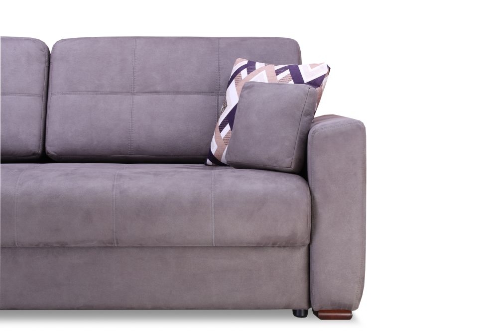 Диван Фреско Оптима замша лезерзер грей 720