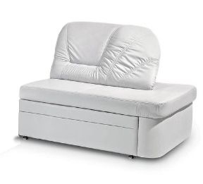 Оттоманка правая Премьер 6 Белая (кожа)