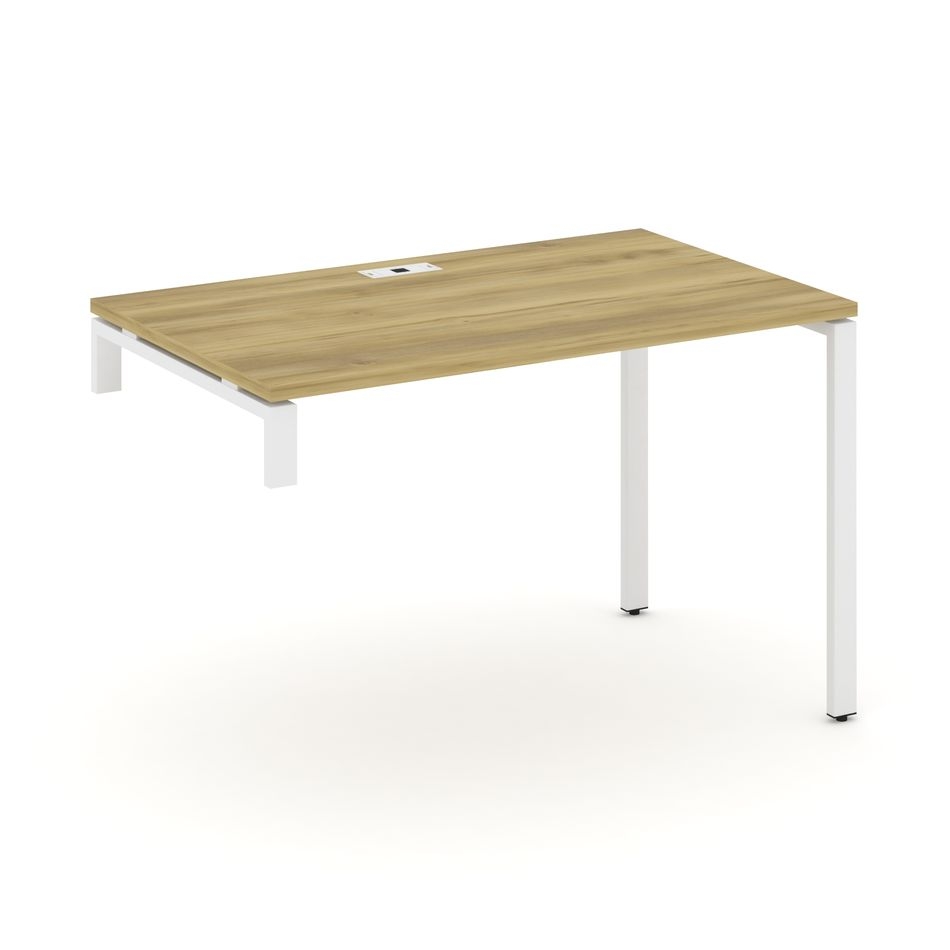 Стол надставка на опорную тумбу CONCEPT CN.OSN-002 Дуб Винченцо Белый